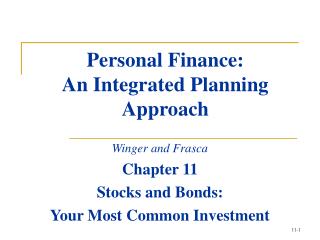 Personal Finance: An Integrated Planning Approach