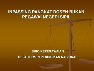 INPASSING PANGKAT DOSEN BUKAN PEGAWAI NEGERI SIPIL