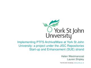 York St John University | yorksj.ac.uk