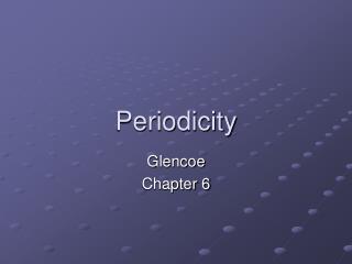 Periodicity