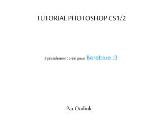 TUTORIAL PHOTOSHOP CS1/2