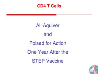 All Aquiver and Poised for Action One Year After the STEP Vaccine