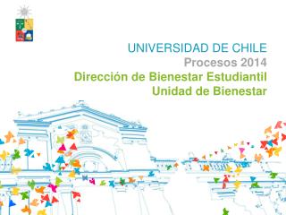 UNIVERSIDAD DE CHILE Procesos 2014 Dirección de Bienestar Estudiantil Unidad de Bienestar