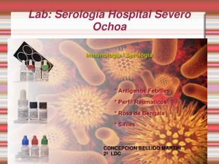 Lab: Serología Hospital Severo Ochoa
