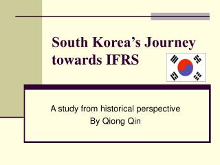 South Korea’s Journey towards IFRS