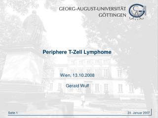 Periphere T-Zell Lymphome