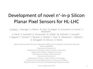 Development of novel n + -in-p Silicon Planar Pixel Sensors for HL-LHC