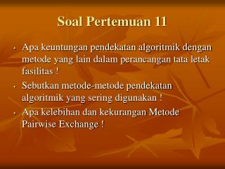 Soal Pertemuan 11