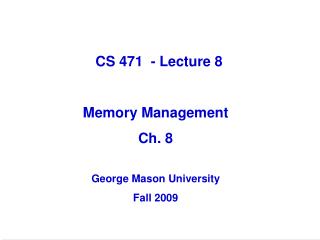 Memory Management