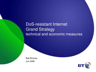 DoS-resistant Internet Grand Strategy technical and economic measures