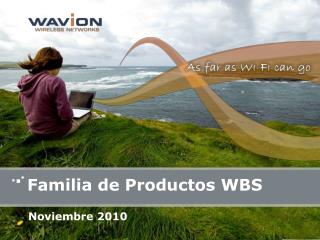 Familia de Productos WBS