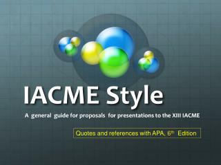 IACME Style