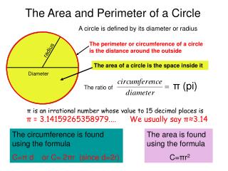 PPT - The Area and Perimeter of a Circle PowerPoint Presentation, free ...