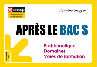 Problématique Domaines Voies de formation