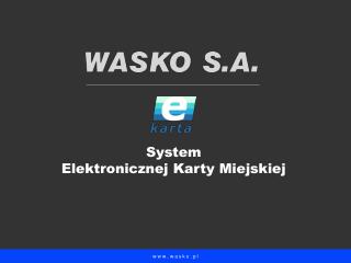 System Elektronicznej Karty Miejskiej