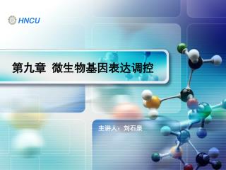 第九章 微生物基因表达调控