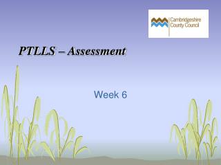 PTLLS – Assessment