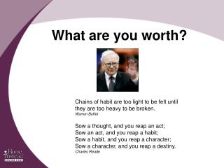 What are you worth?