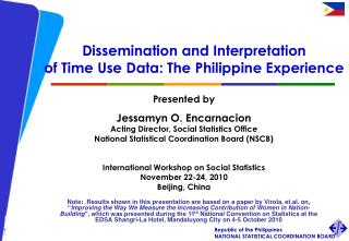 Dissemination and Interpretation of Time Use Data: The Philippine Experience