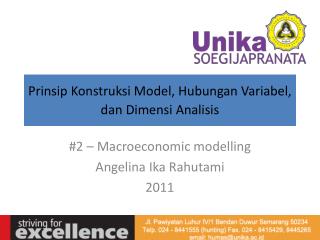 Prinsip Konstruksi Model, Hubungan Variabel, dan Dimensi Analisis