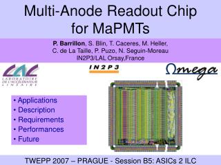 Multi-Anode Readout Chip for MaPMTs