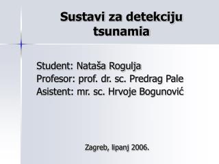 Sustavi za detekciju tsunamia