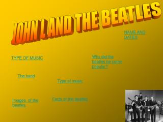 JOHN L AND THE BEATLES