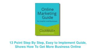 ClickMatix Online Marketing Guide Cover