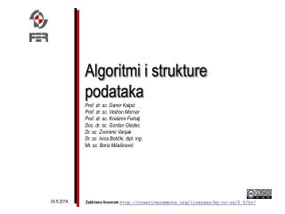 Algoritmi i strukture podataka