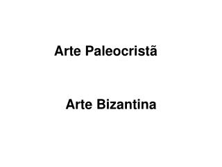 Arte Paleocristã