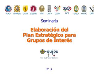 Seminario Elaboración del Plan Estratégico para Grupos de Interés