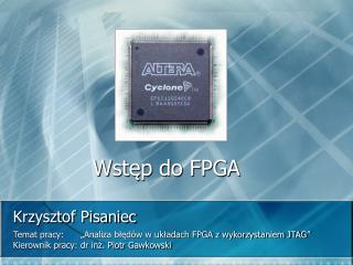 Wstęp do FPGA