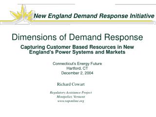 Dimensions of Demand Response