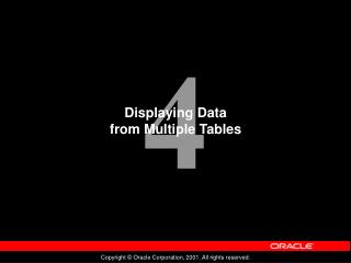 Displaying Data from Multiple Tables