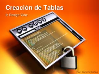 Creación de Tablas