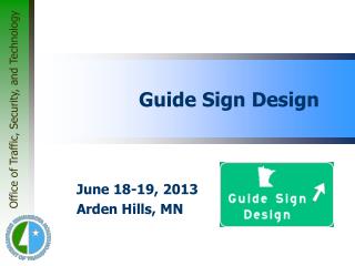 Guide Sign Design