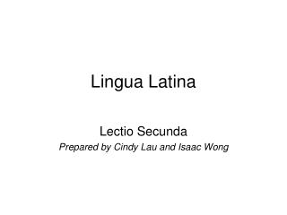 Lingua Latina