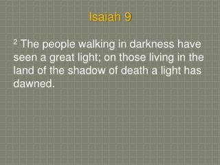Isaiah 9