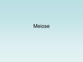 Meiose