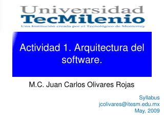 Actividad 1. Arquitectura del software.