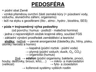 PEDOSFÉRA