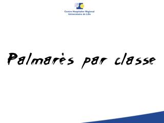 Palmarès par classe