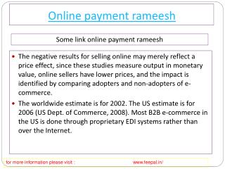 Feepal provide best services of online payment rameesh