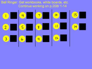 Alg1 Workbook &amp; 8-1 Factoring