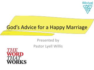 God’s Advice for a Happy Marriage
