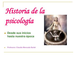 Historia de la psicología