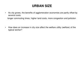 URBAN SIZE