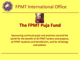 The FPMT Puja Fund