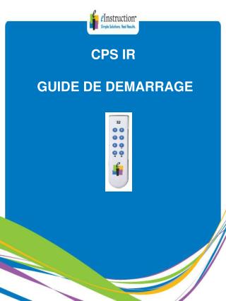 CPS IR GUIDE DE DEMARRAGE