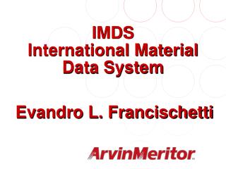 IMDS International Material Data System